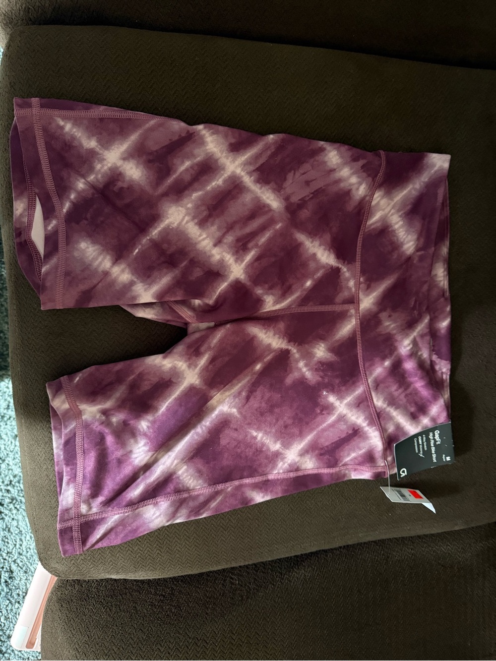 GAP Purple Tie-Dye Bike Shorts